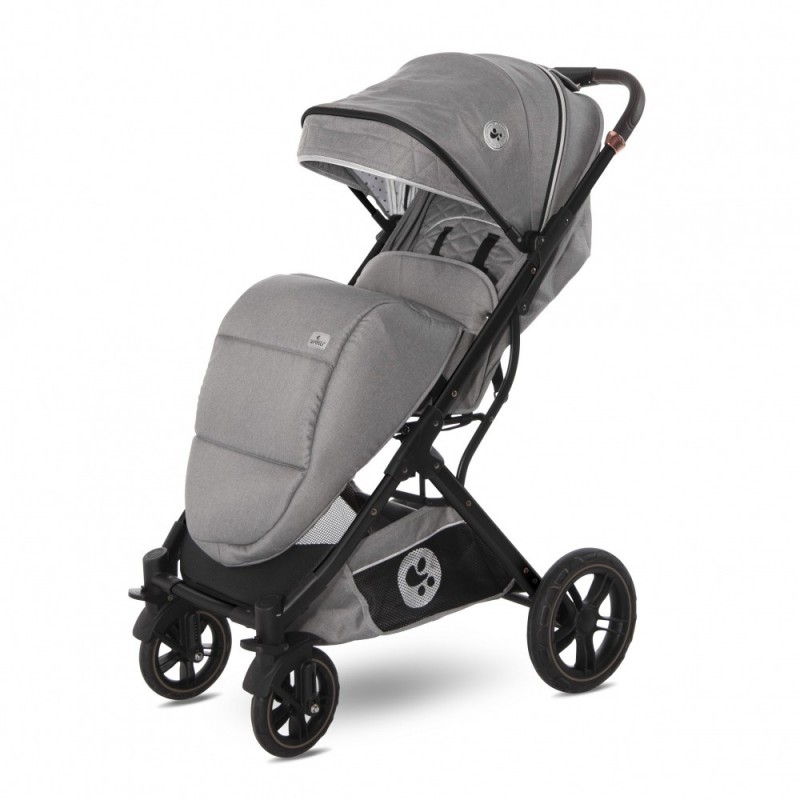 Carucior 2 in 1 cos auto inclus Storm cadru aluminiu Opaline Grey Lorelli