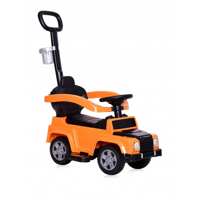 Masinuta de teren X Treme cu maner parental orange Lorelli