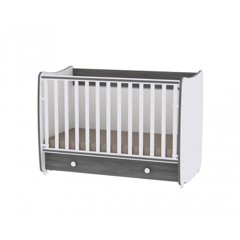 Patut balansoar transformabil Dream White Vintage Grey Lorelli