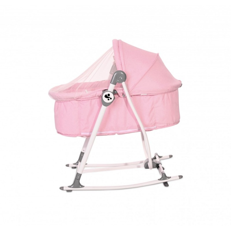 Patut leagan pentru nou nascut 2 in 1 Alicante Pink Lorelli