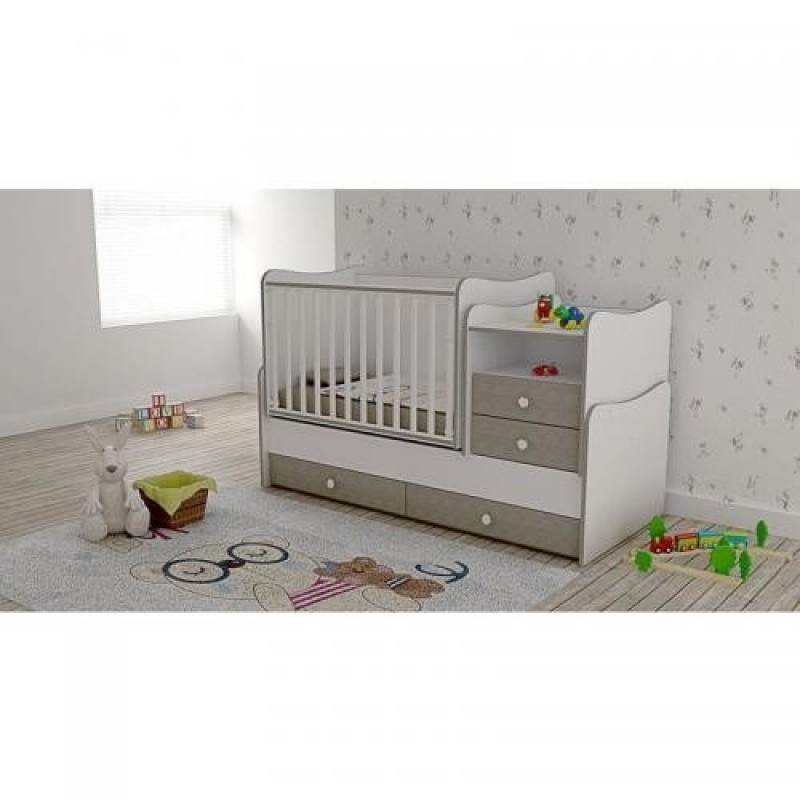 Mobilier Combo 72 x 172 cm transformabil White Coffee Lorelli 