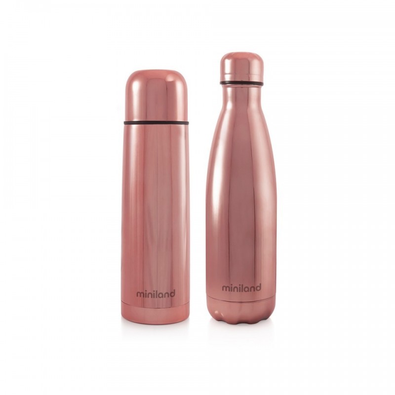 Termos lichide myBaby me 500 ml Rose set de 2 termosuri Miniland