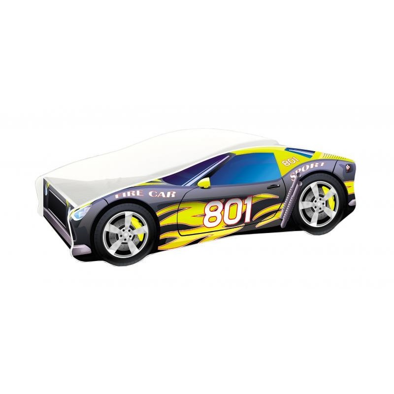 Pat Tineret MyKids Race Car 06 Black160x80 