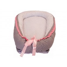 Baby Nest din Cocos MyKids Gray Pink Vintage 