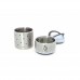 Olmitos Termos mancare solida cu doua recipiente independente 250 plus 570 ml bleu