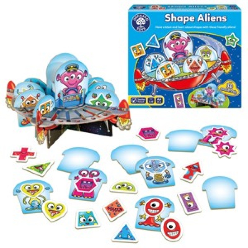 Joc educativ Extraterestrii SHAPE ALIENS Orchard Toys