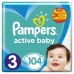   Scutece Pampers Active Baby Giant Pack Plus Marimea 3  6 10 kg 104 buc