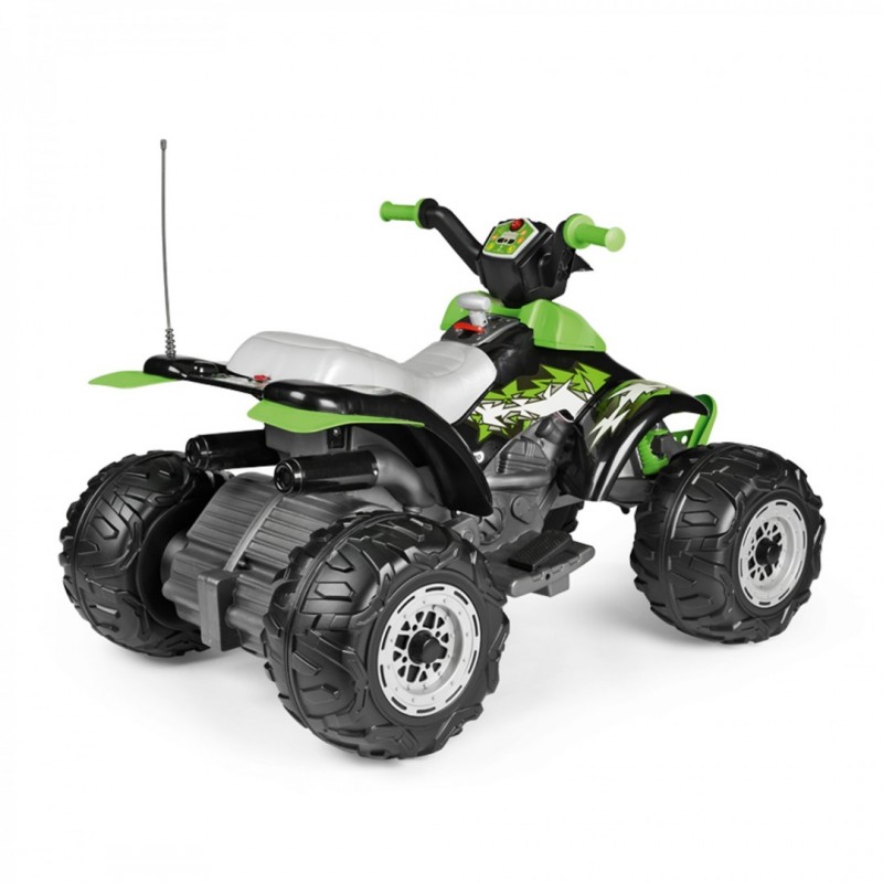 ATV Peg Perego Corral T Rex 330W 12V 3 ani Verde Negru