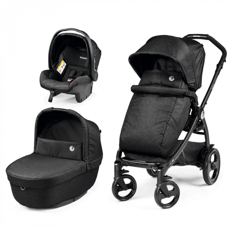 Carucior 3 in 1 Book 51 Titania Primoviaggio SL 0 22 kg Futura Ardesia gri inchis Peg Perego