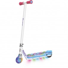 Trotineta electrica cu joc de lumini copii 8 ani Razor Party Pop Alb