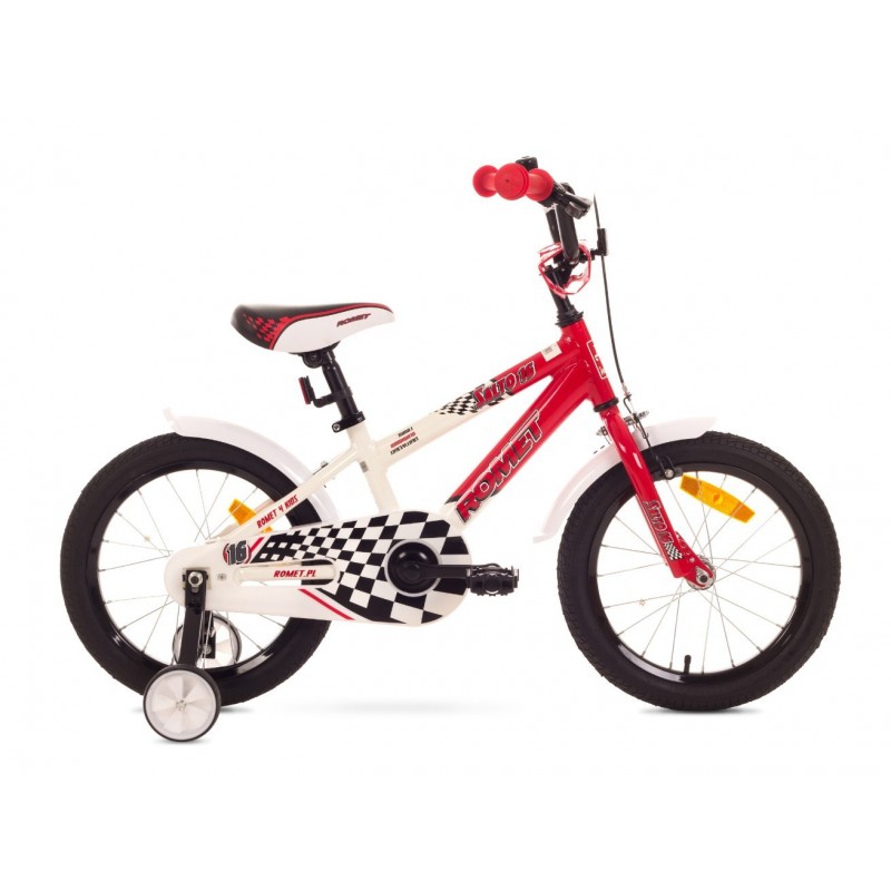 Bicicleta pentru copii Romet Salto P 16 Alb Rosu 2018