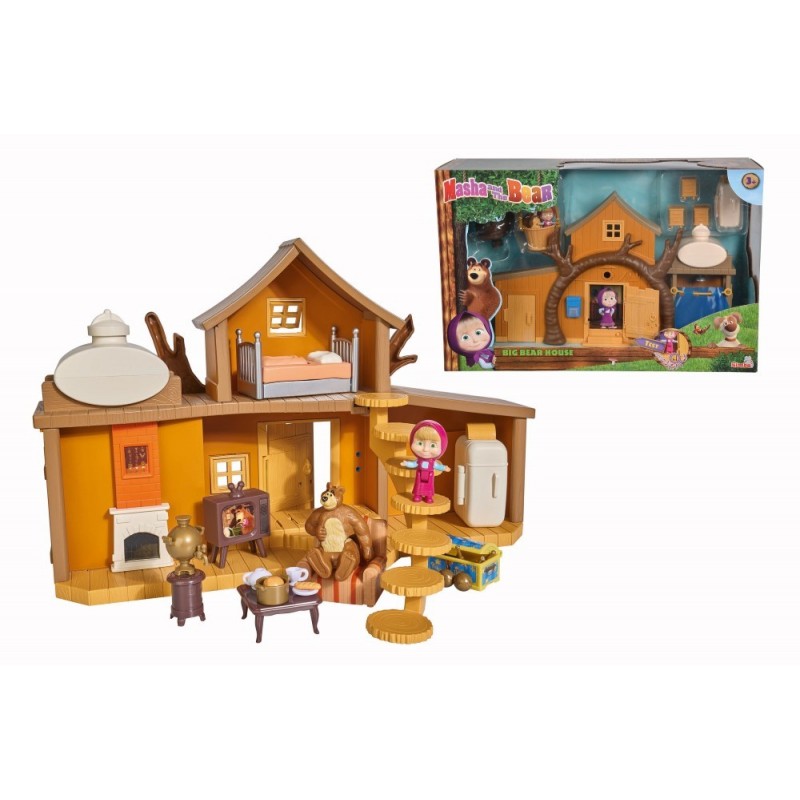 Masha Casuta Ursului Cu 2 Etaje Figurine Si Functiuni Simba Toys