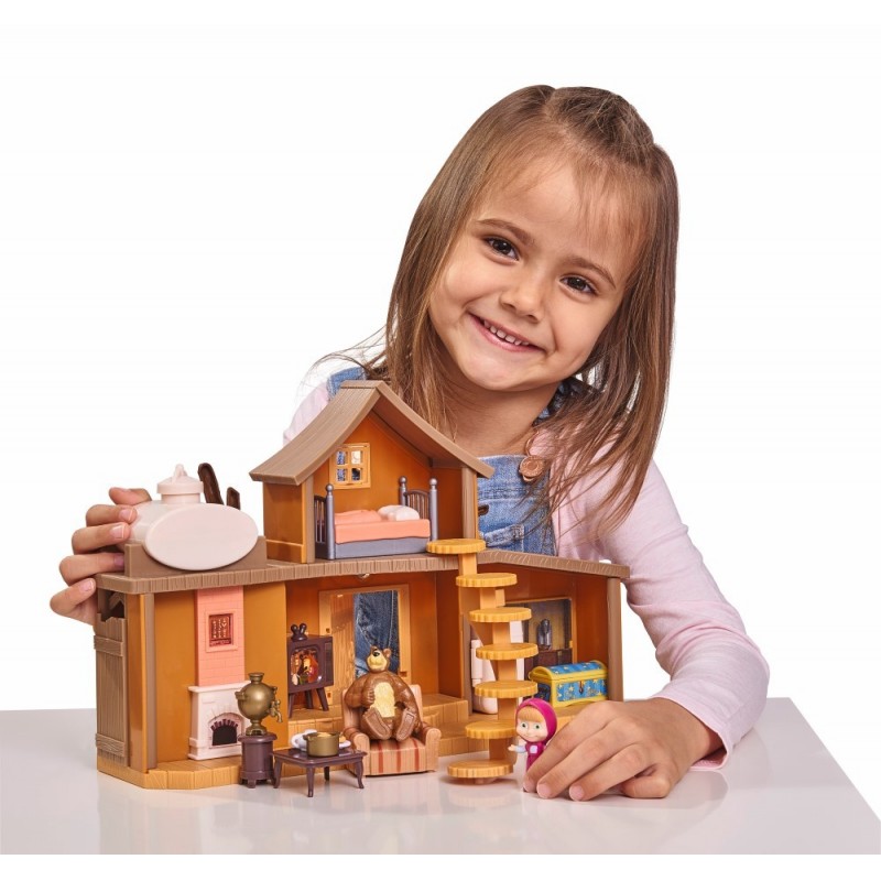 Masha Casuta Ursului Cu 2 Etaje Figurine Si Functiuni Simba Toys