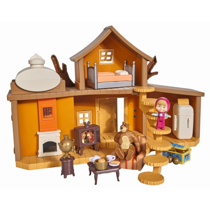 Masha Casuta Ursului Cu 2 Etaje Figurine Si Functiuni Simba Toys