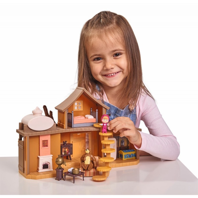 Masha Casuta Ursului Cu 2 Etaje Figurine Si Functiuni Simba Toys