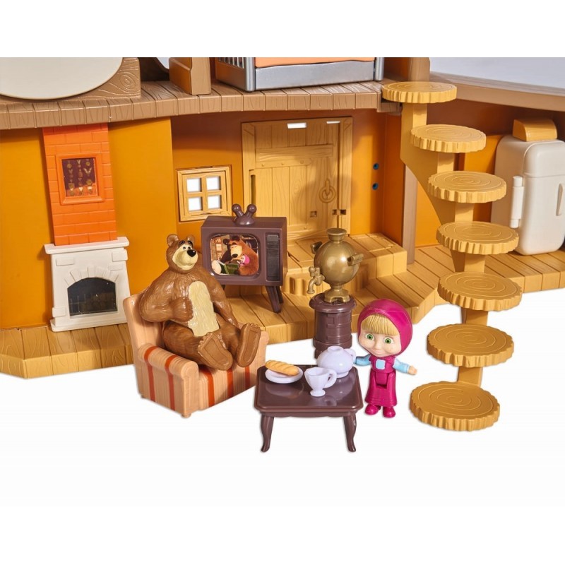 Masha Casuta Ursului Cu 2 Etaje Figurine Si Functiuni Simba Toys