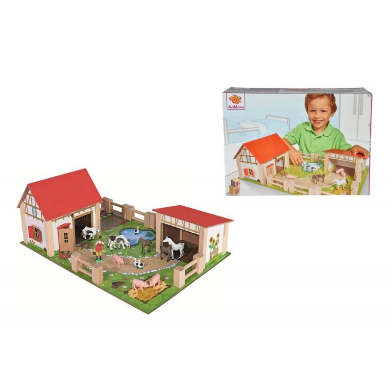 Ferma Din Lemn Cu 25 De Accesorii Simba Toys