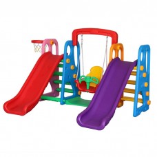 Centru de joaca 4 in 1 Happy Slide Multicolor Million Baby