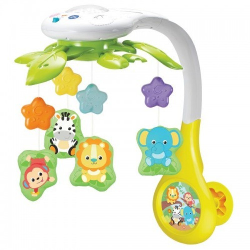 Carusel muzical cu proiector Zoo Winfun