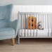 Set Woodies Stardust Crib Patut Mic 90 x 40 cm gri Din Lemn Masiv plus Saltea Confort II 90 cm x 40 cm x 8 cm