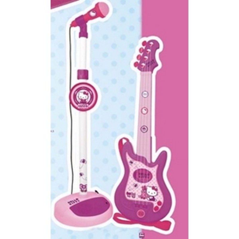 SET CHITARA SI MICROFON HELLO KITTY REIG MUSICALES 