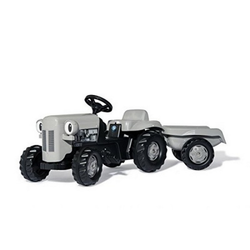 Tractor Copii Rolly Toys 014941 Little Grey Fergie Cu Remorca