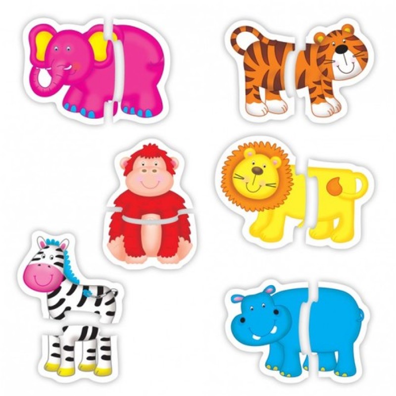 Baby Puzzle Animale din jungla 2 piese Galt