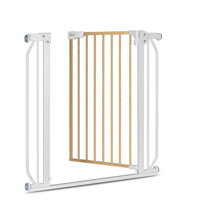 Poarta de siguranta Lionelo Truus Slim Prin presiune 105 cm Gri Natur White Natur