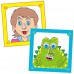 Carte cu abtibilduri Funny Faces Galt Carte cu abtibilduri Funny Faces Galt