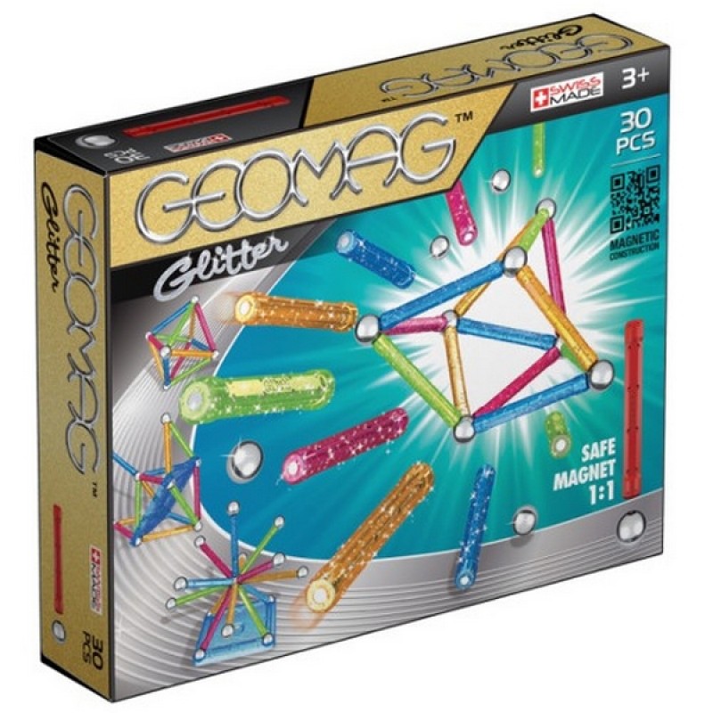 Set Constructie Magnetic Glitter 30 Geomag