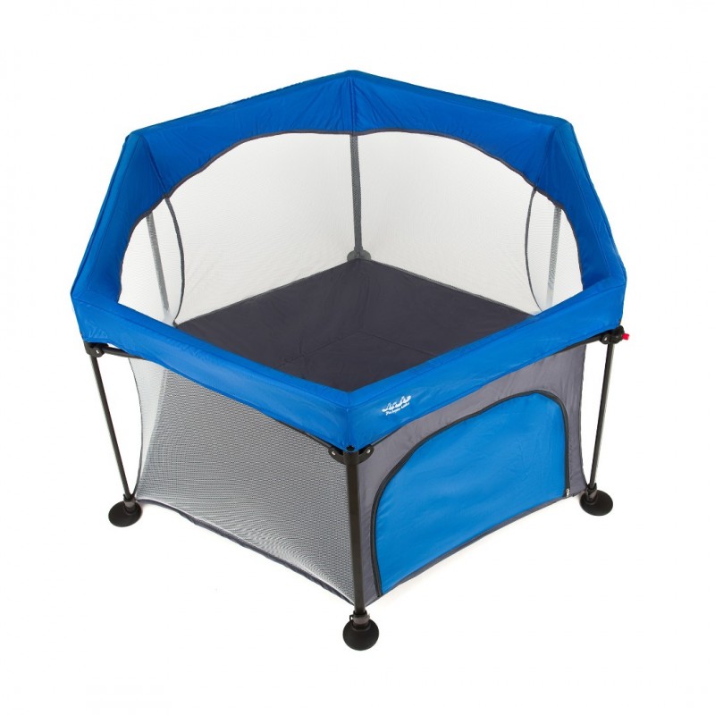 Tarc de joaca pliant Juju Play All Day Albastru Gri