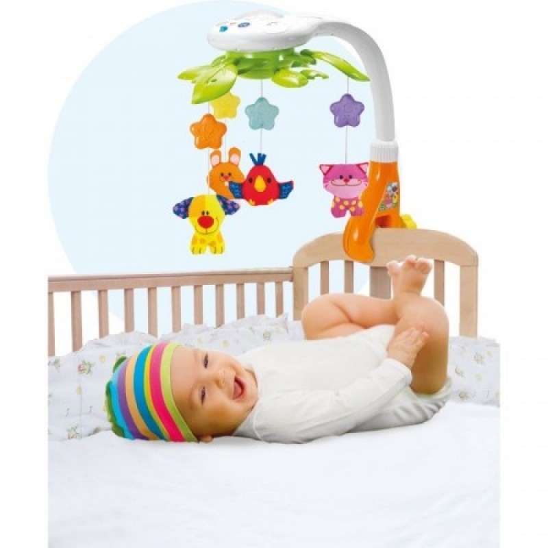 Carusel muzical cu proiector Pets Winfun