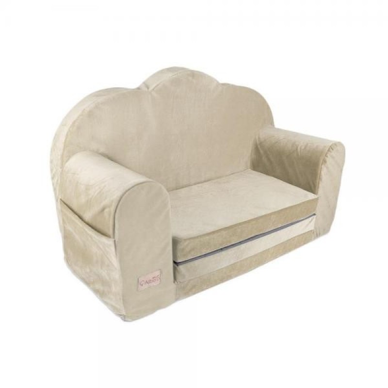  Canapea extensibila Klups catifea beige V110 