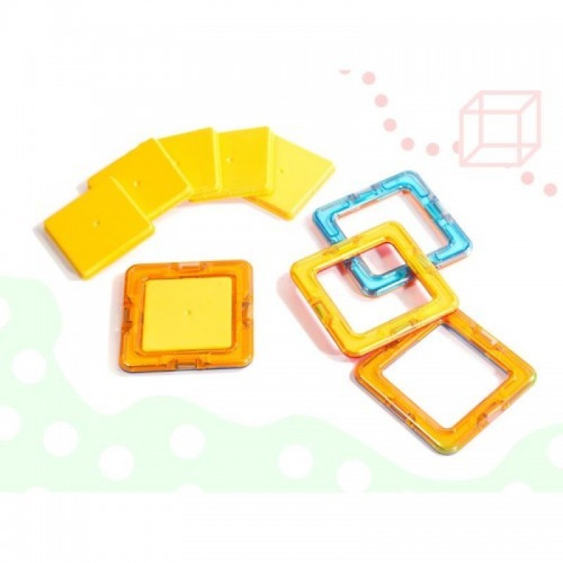 Set constructie magnetic 40 bucati Magical Magnet include roti