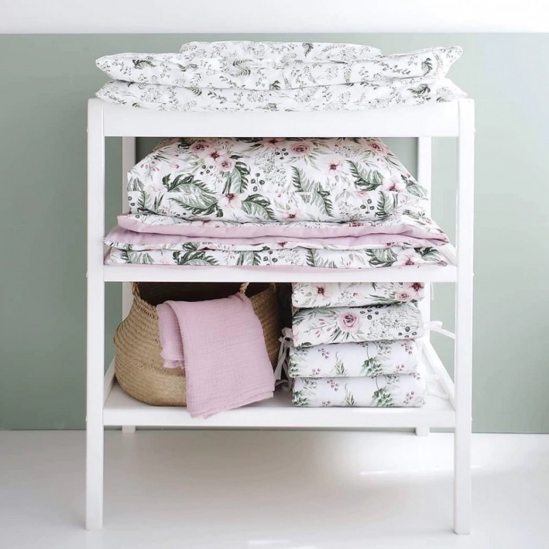 Set Masa de Schimbat Woodies Classic Changer White plus Saltea Woodies Classic Changer 40cm x 70cm