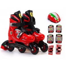 Role Ferarri masura 29 - 32 rosii cu set protectie