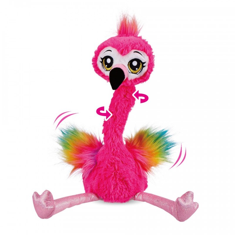 Jucarie de plus interactiva Frankie flamingo dansator Pets Alive