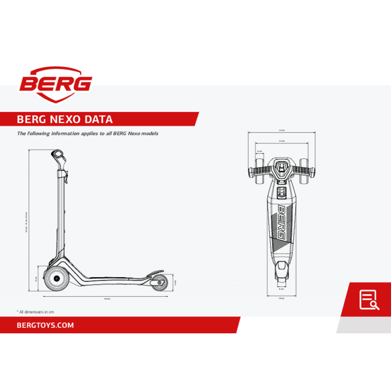 Trotineta BERG Nexo Mint Pliabila cu Lumini LED