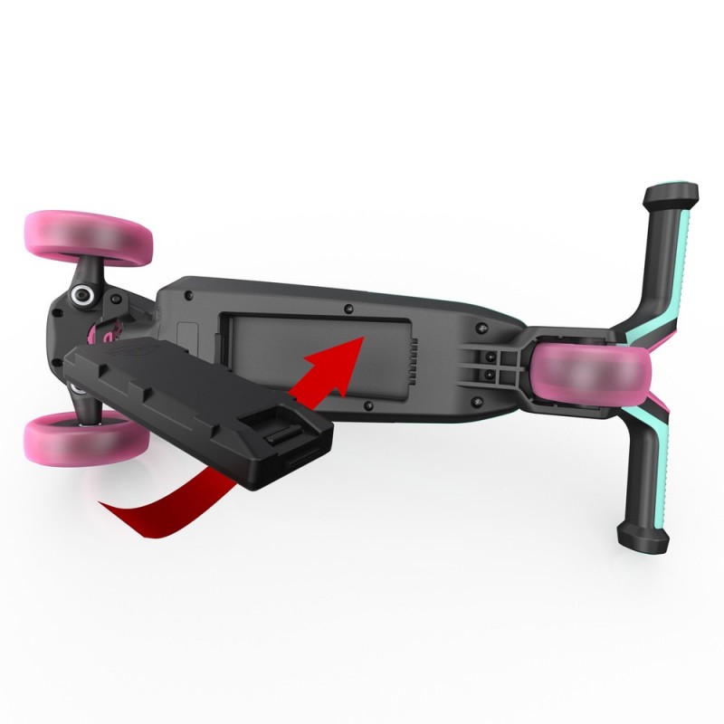 Trotineta BERG Nexo Rosu Pliabila  cu Lumini si Magnet