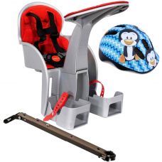 Scaun bicicleta copii SafeFront Clasic Pozitie montare Centru 15 Kg si si Casca Protectie XS 44-48 Penguin WeeRide WR09SKPG