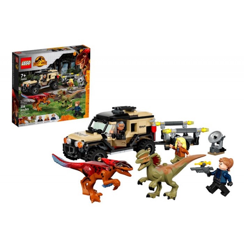 Transportul de Pyroraptor şi Dilophozaur LEGO Jurassic World 76951