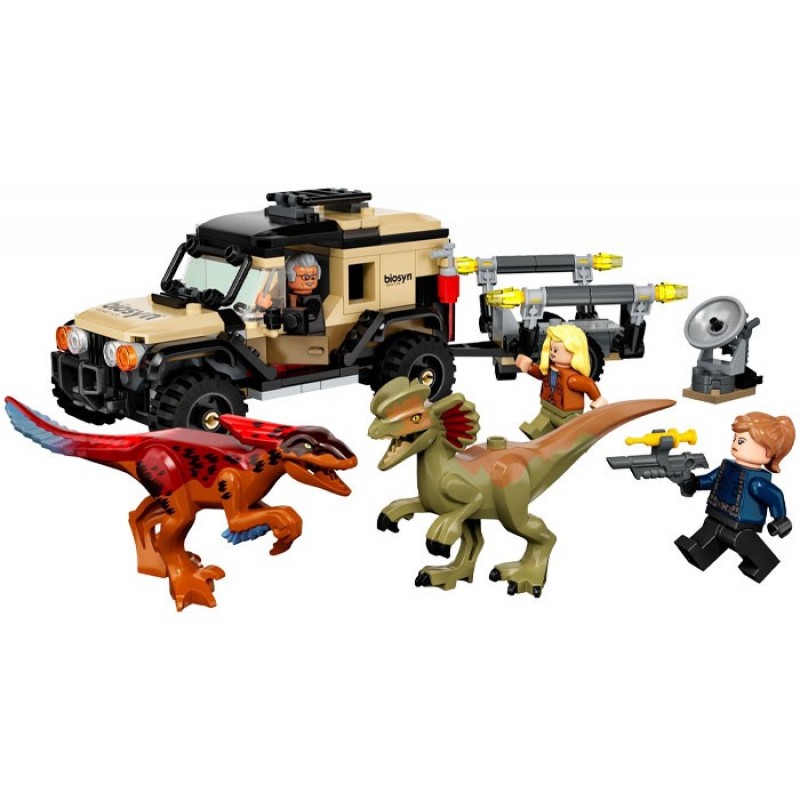 Transportul de Pyroraptor şi Dilophozaur LEGO Jurassic World 76951