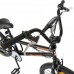 Bicicleta BMX Roti 20 Inch Frane V Brake Velors Rocker V2016A Cadru Negru cu Design Portocaliu