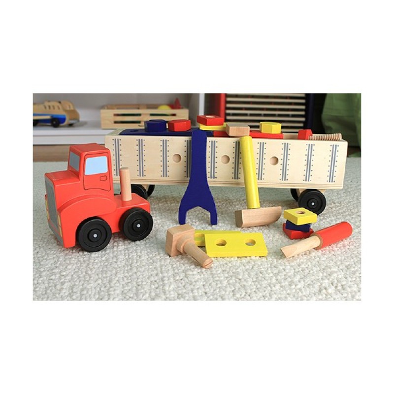 Banc de lucru mobil Camion cu unelte Melissa Doug